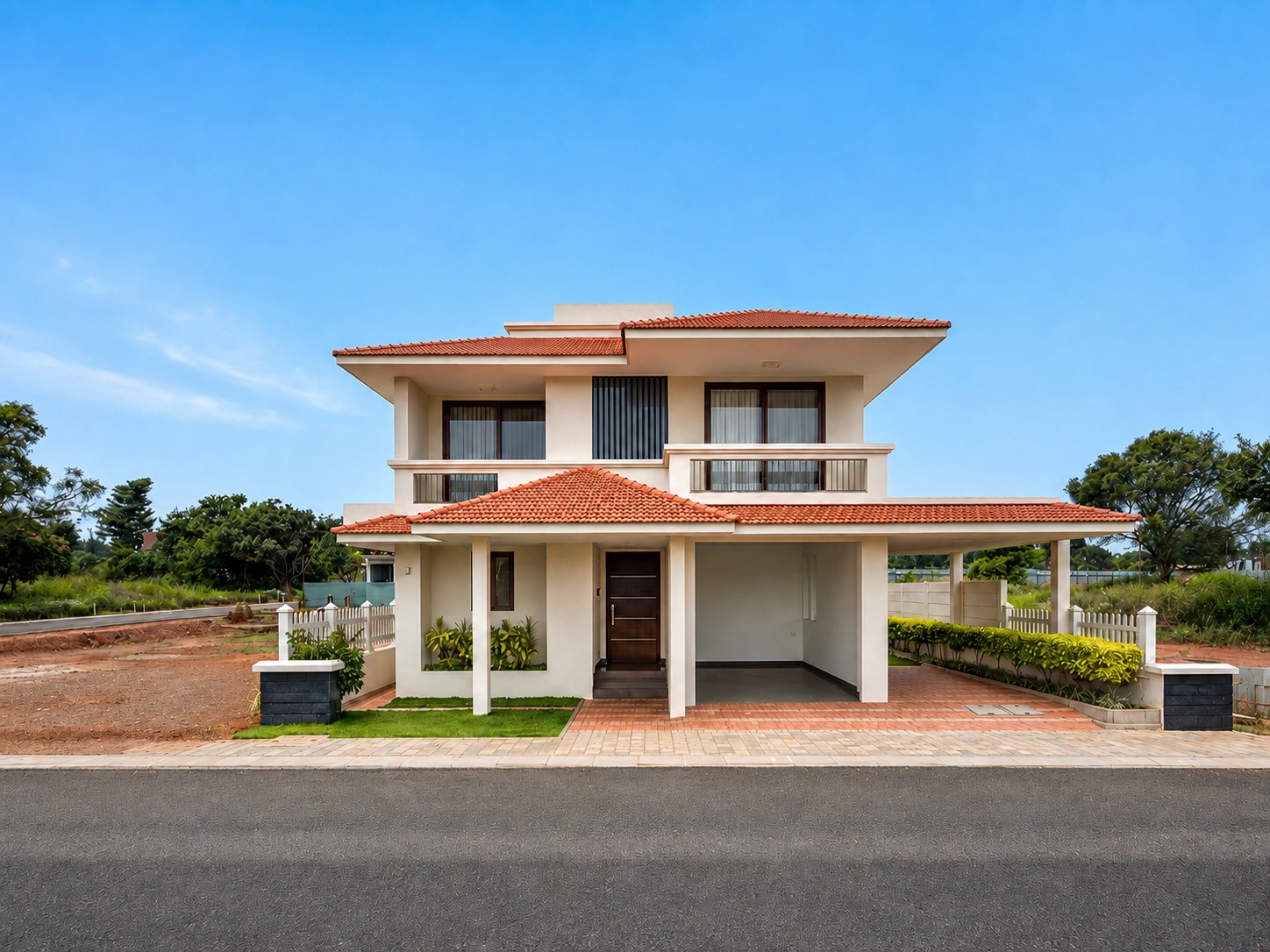 Completed Adarsh Tranqvilla exterior by Wasat Constructions