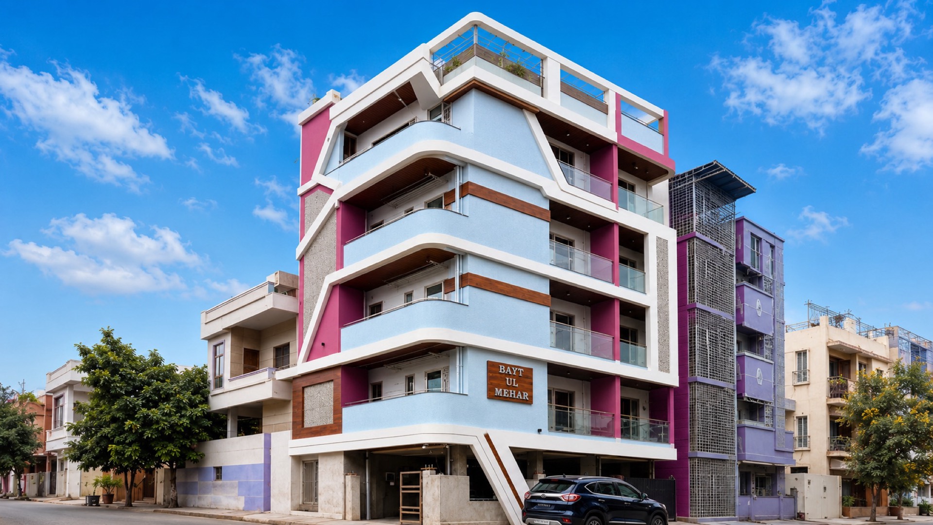 Completed HAL residential project exterior by Wasat Constructions